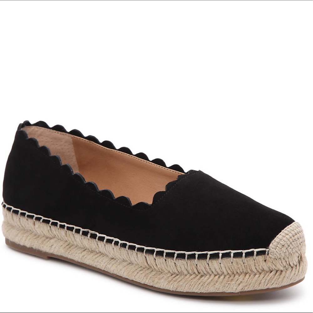 Crown Vintage Scalloped Espadrille Flatforms 6.5